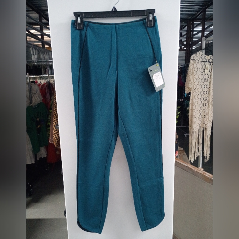 Teal Slim Fit Pants